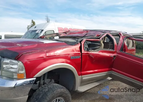 2001 Ford Excursion Limited from USA, damaged, VIN 1FMSU43F71EA71507